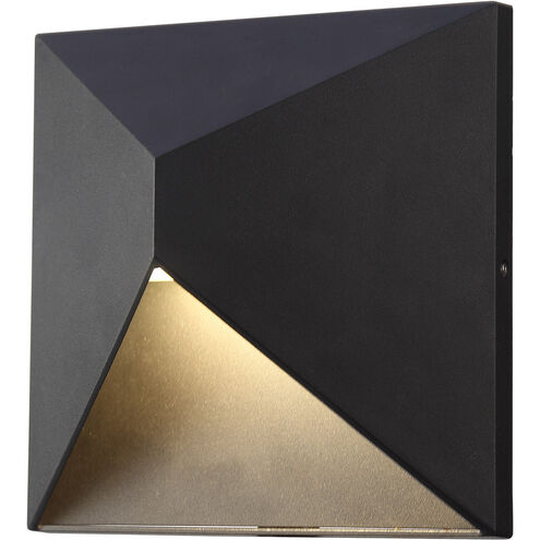 Olympos LED 8 inch Black Outdoor Wall Sconce