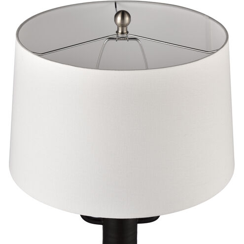 Arlo 32 inch 150.00 watt Matte Black with Satin Nickel Table Lamp Portable Light