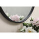 Eternity 21 X 21 inch Black Wall Mirror