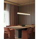 Nio 45.25 inch Vintage Brass Linear Pendant Ceiling Light