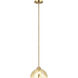 Chroman Empire 1 Light 10 inch Satin Gold Pendant Ceiling Light