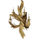 Apollo 4 Light 24 inch Contemporary Gold Leaf Wall Sconce Wall Light