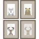 Animals Collection Neutral Framed Art