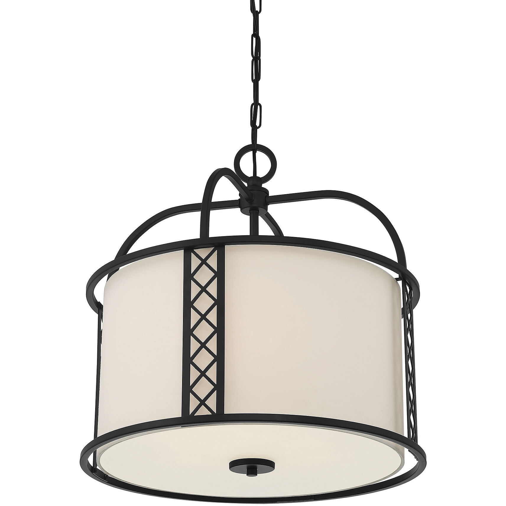 Rockford 3 Light 18 inch Matte Black Pendant Ceiling Light, Essentials