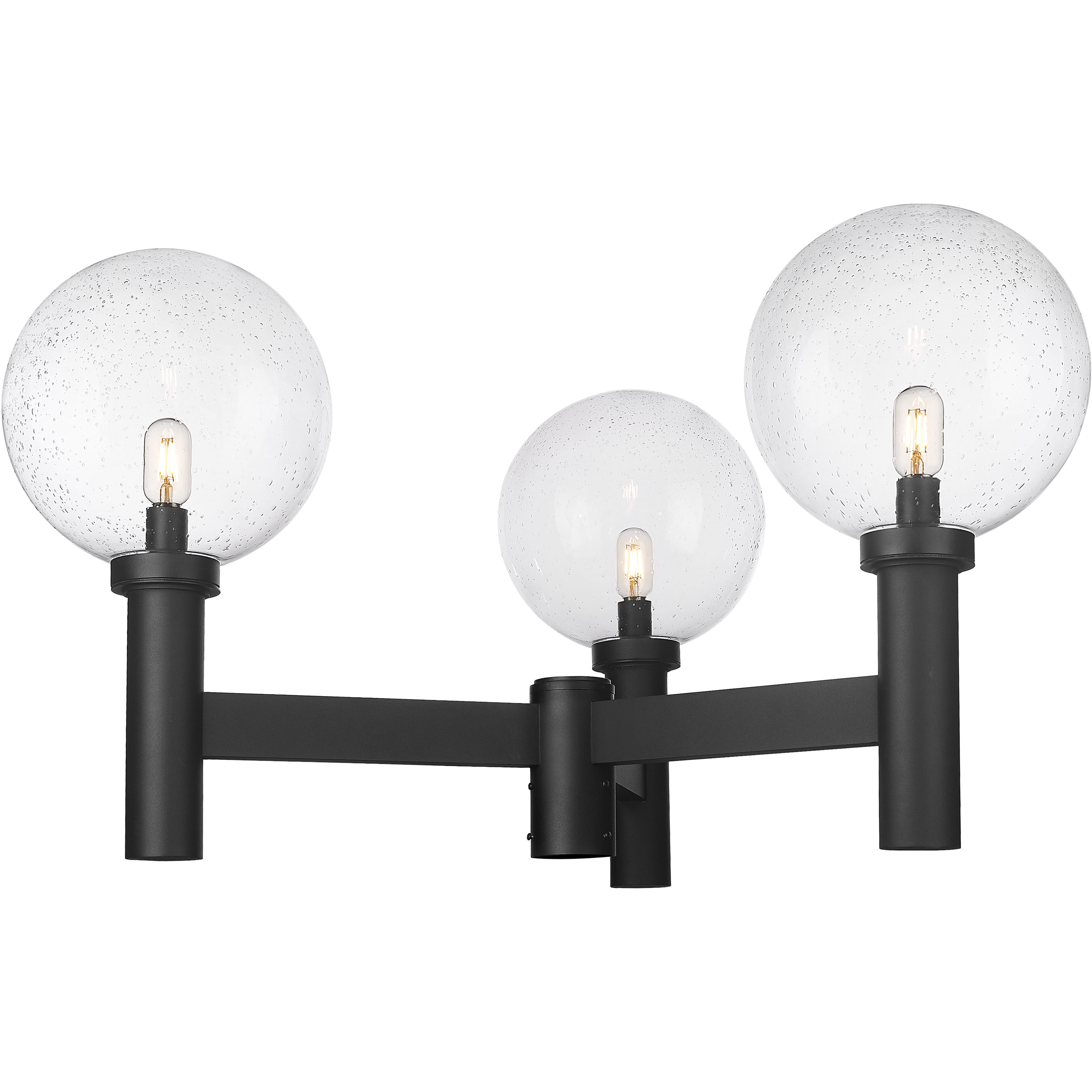 Laurent 3 Light 39 inch Black Outdoor Post Mount Fixture