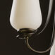 Flora 3 Light 16 inch Black Chandelier Ceiling Light in Opal and Seeded
