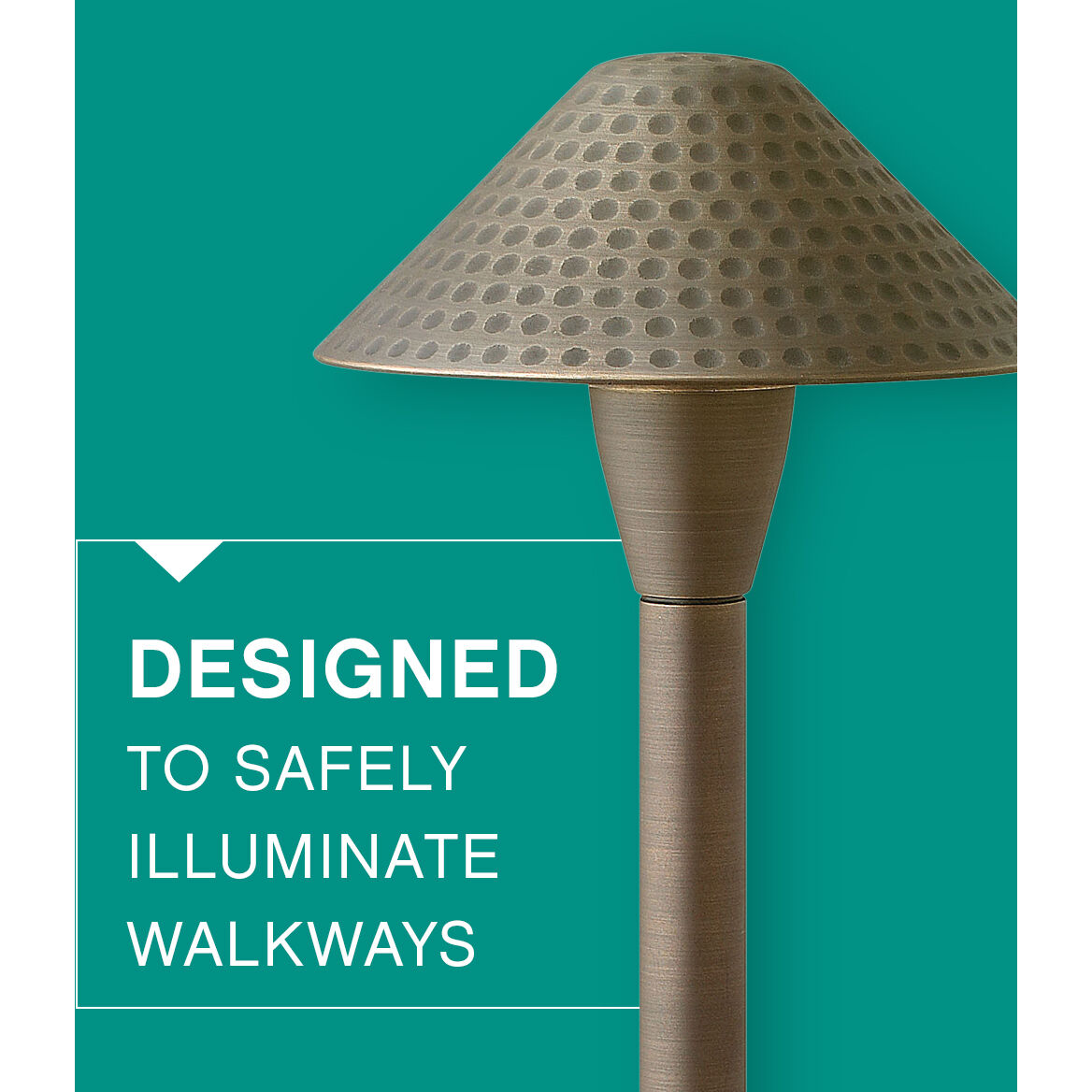 Hardy Island Hammered 12v 1.50 watt Matte Bronze Landscape Path Light