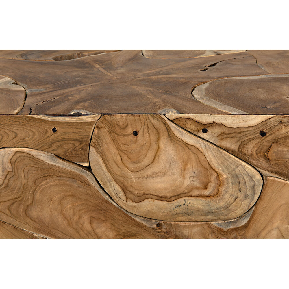 Vert 47.5 X 31.5 inch Clear Coat Flat Coffee Table