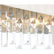 Havely 4 Light 5 inch Chrome Wall Light in White