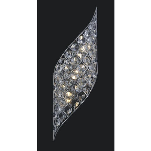 Chique 4 Light 7 inch Chrome Wall Light