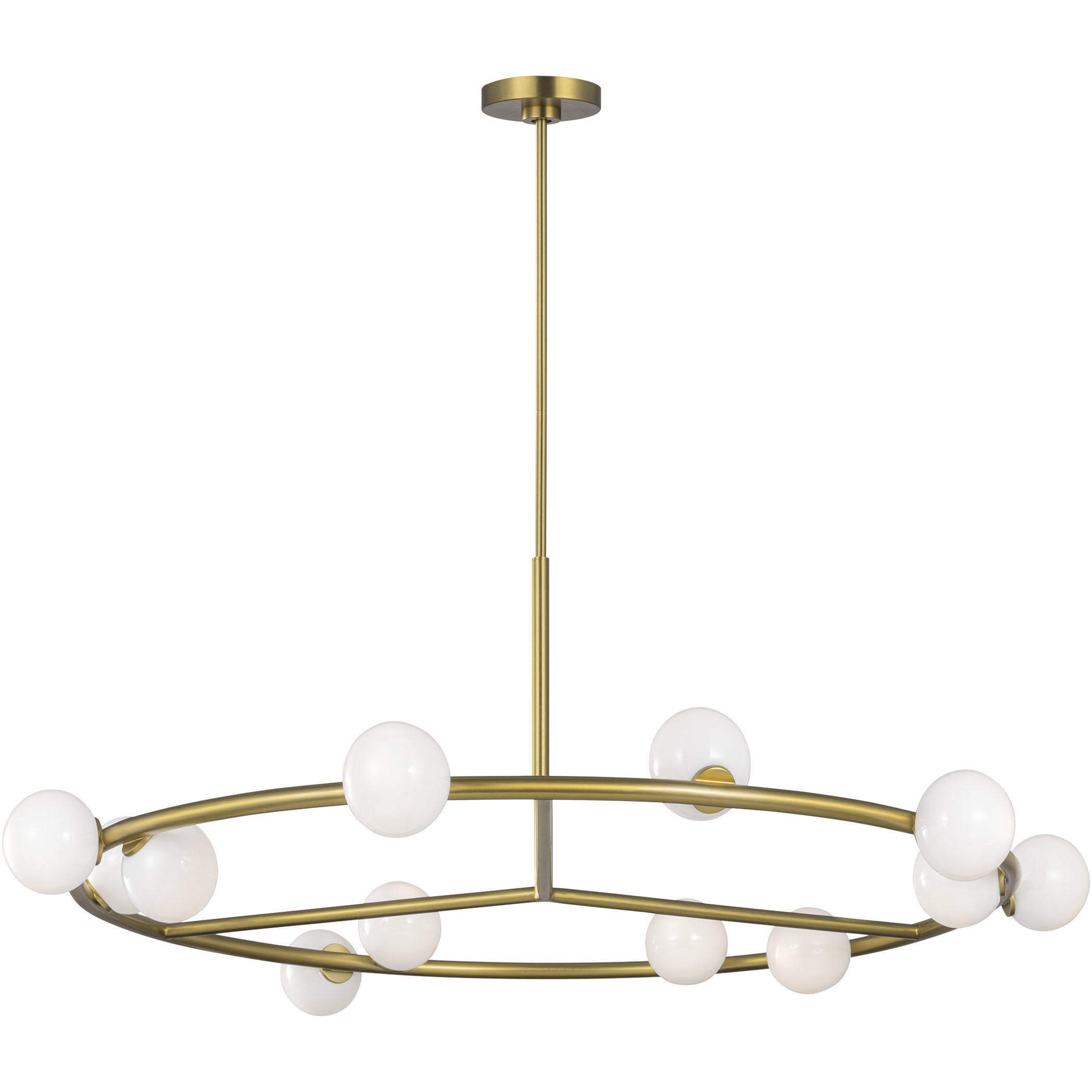 Sean Lavin Altair 12 Light 44 inch Burnished Brass Chandelier Ceiling Light
