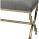 Comtesse Gray with Gold Double Bench