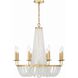 Bella 8 Light 26 inch Antique Gold Chandelier Ceiling Light