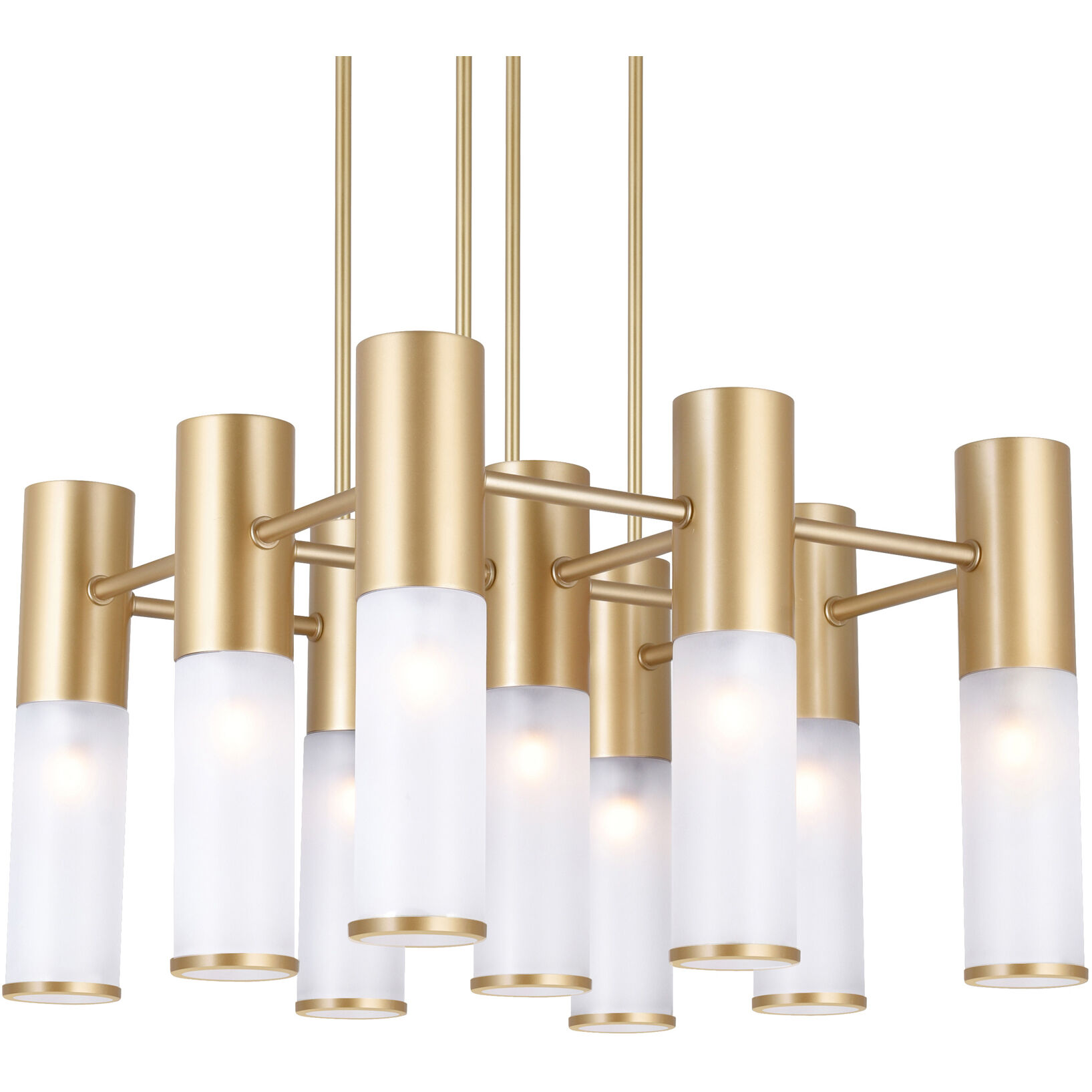 Pipes LED 20 inch Brass Island/Pool Table Light Ceiling Light