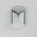 Folio LED 9.75 inch Satin Aluminum and White Outdoor Wall Mount