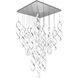Interlace LED 37.88 inch Chrome Multi-Light Pendant Ceiling Light, dweLED