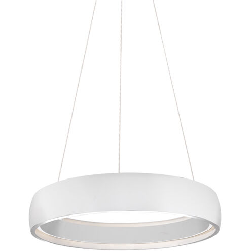 Halo LED 24.38 inch White Pendant Ceiling Light