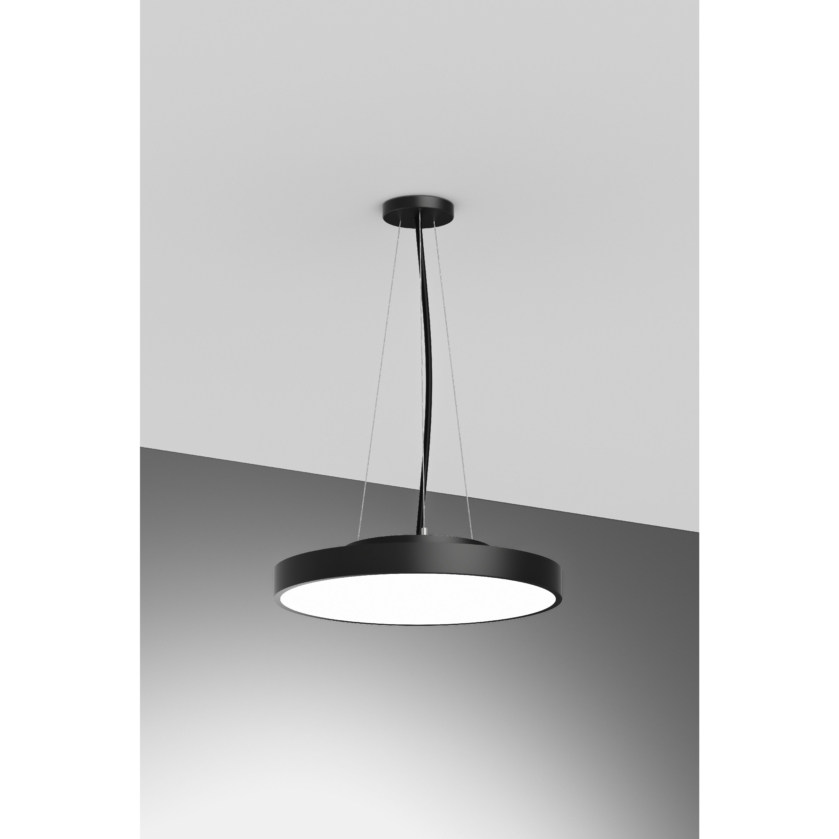 Rhythm LED 18 inch Black Pendant Ceiling Light