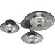 Atmosphere Cirrus LED Flat Bronze Sconce/Flush Mount Ceiling Light in 3000K LED, Clear Granite, Hub & Spoke