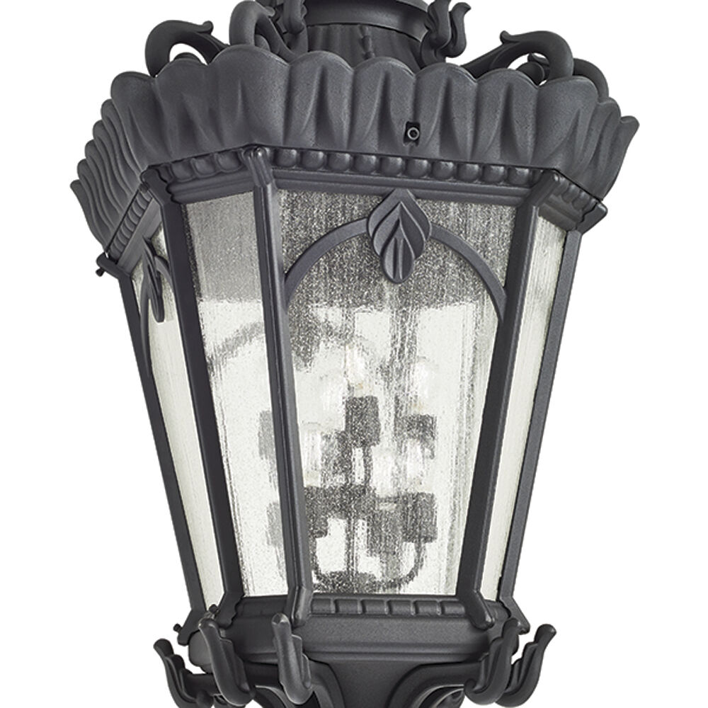 Tournai 8 Light 26 inch Textured Black Outdoor Hanging Pendant