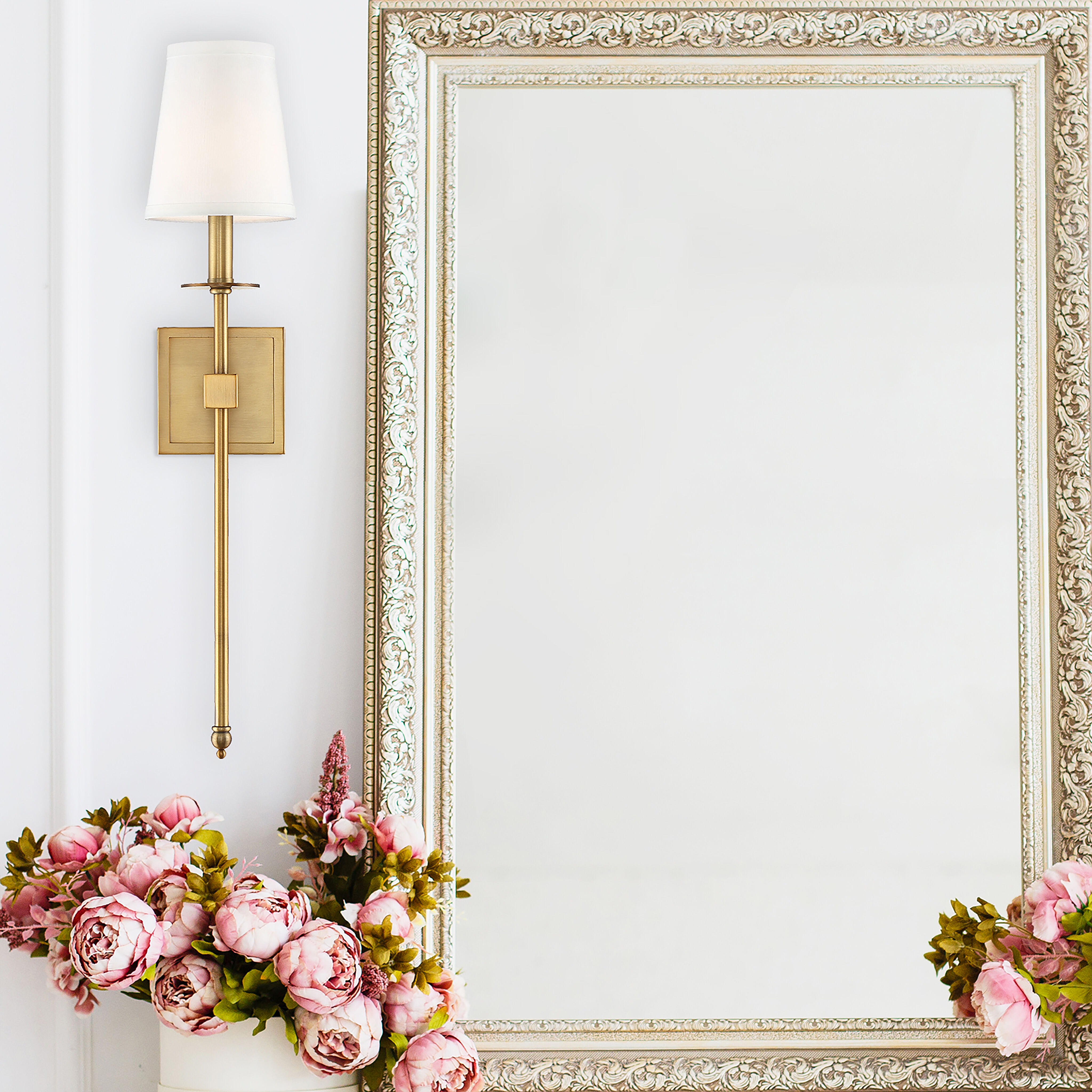 Monroe 1 Light 5 inch Warm Brass Wall Sconce Wall Light, Essentials