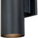 Chiasso LED 14.25 inch Textured Black Outdoor Wall