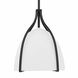 Arcelia 1 Light 12 inch Matte Black Pendant Ceiling Light, Medium