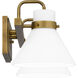 Regency 2 Light 17 inch Weathered Brass Bath Light Wall Light