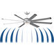Stellar Custom Silver Fan Motor, Blades Sold Separately