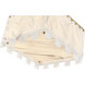 Viviana 6 Light 17.5 inch Rubbed Brass Flush Mount Ceiling Light