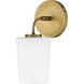 Kline LED 6.75 inch Heritage Brass Bath Light Wall Light