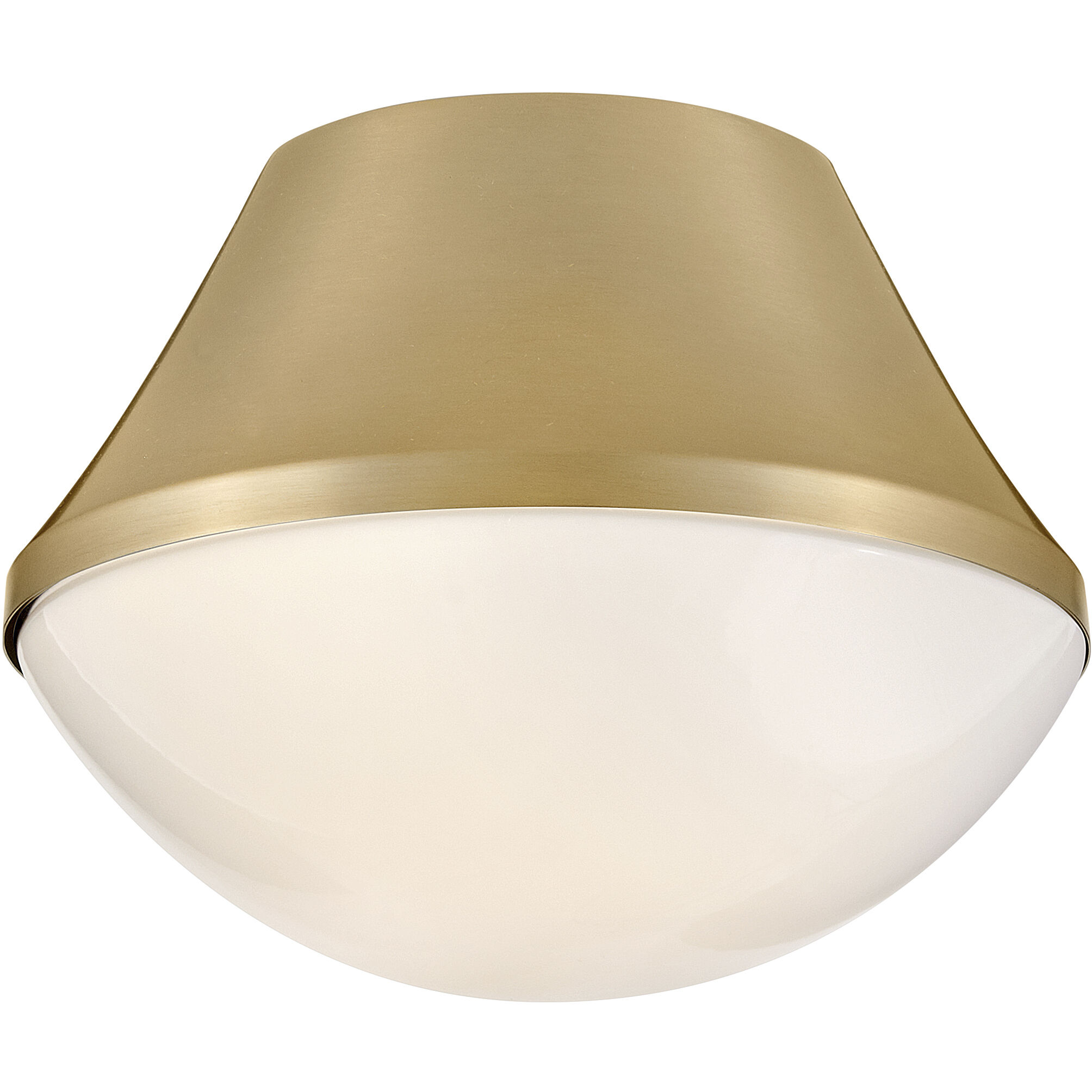 Haddie LED 11 inch Lacquered Brass Foyer Light Ceiling Light, Flush Mount
