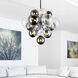Pallocino LED 16 inch Chrome Down Chandelier Ceiling Light