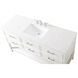 Sinclaire 60 X 22 X 34 inch White Vanity Sink Set