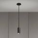 Exhaust Pendant LED 2.36 inch Graphite / Steel Pendant Ceiling Light