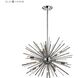 Starburst 12 Light 27 inch Polished Chrome Chandelier Ceiling Light