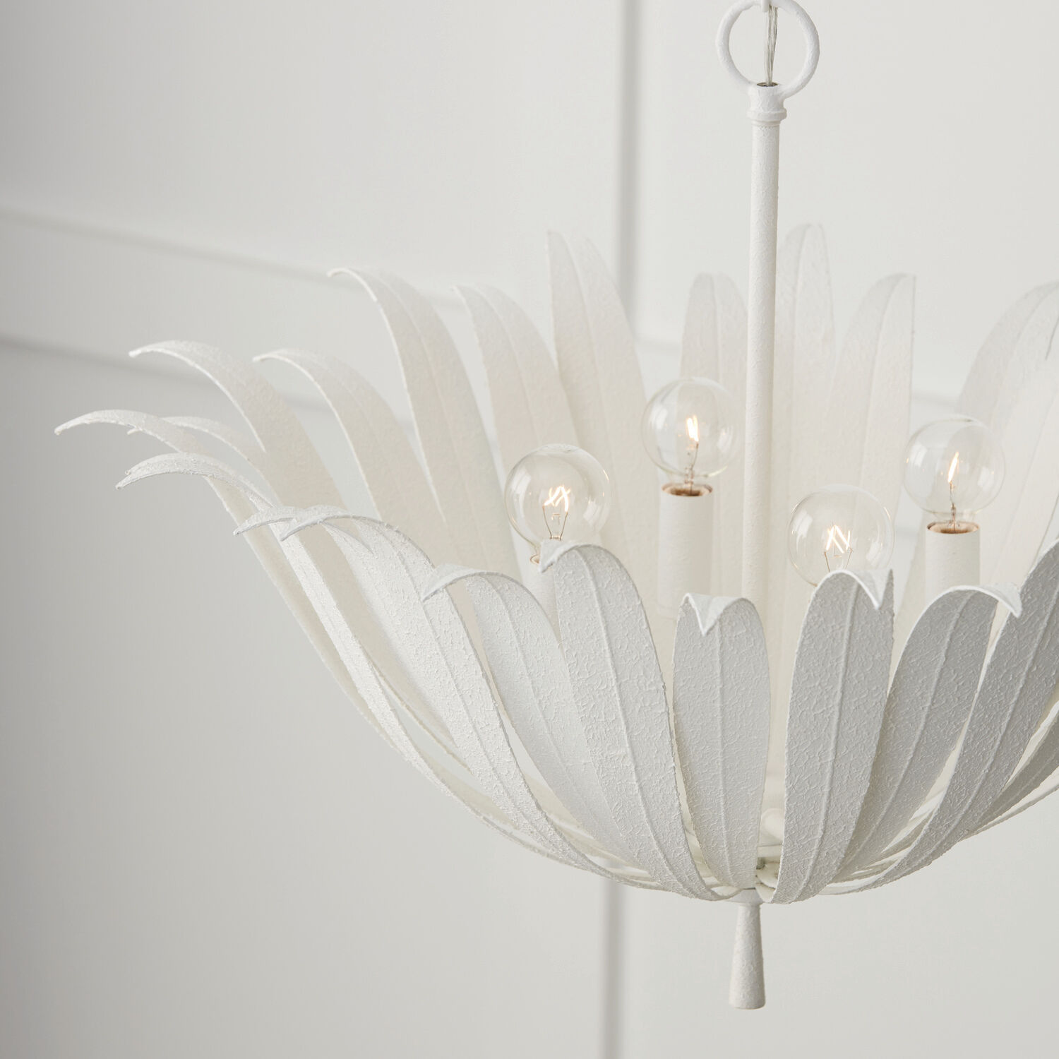 Eden 4 Light 24 inch Textured White Pendant Ceiling Light