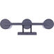 Britton 3 Light 21 inch Matte Black Vanity Fixture Wall Light