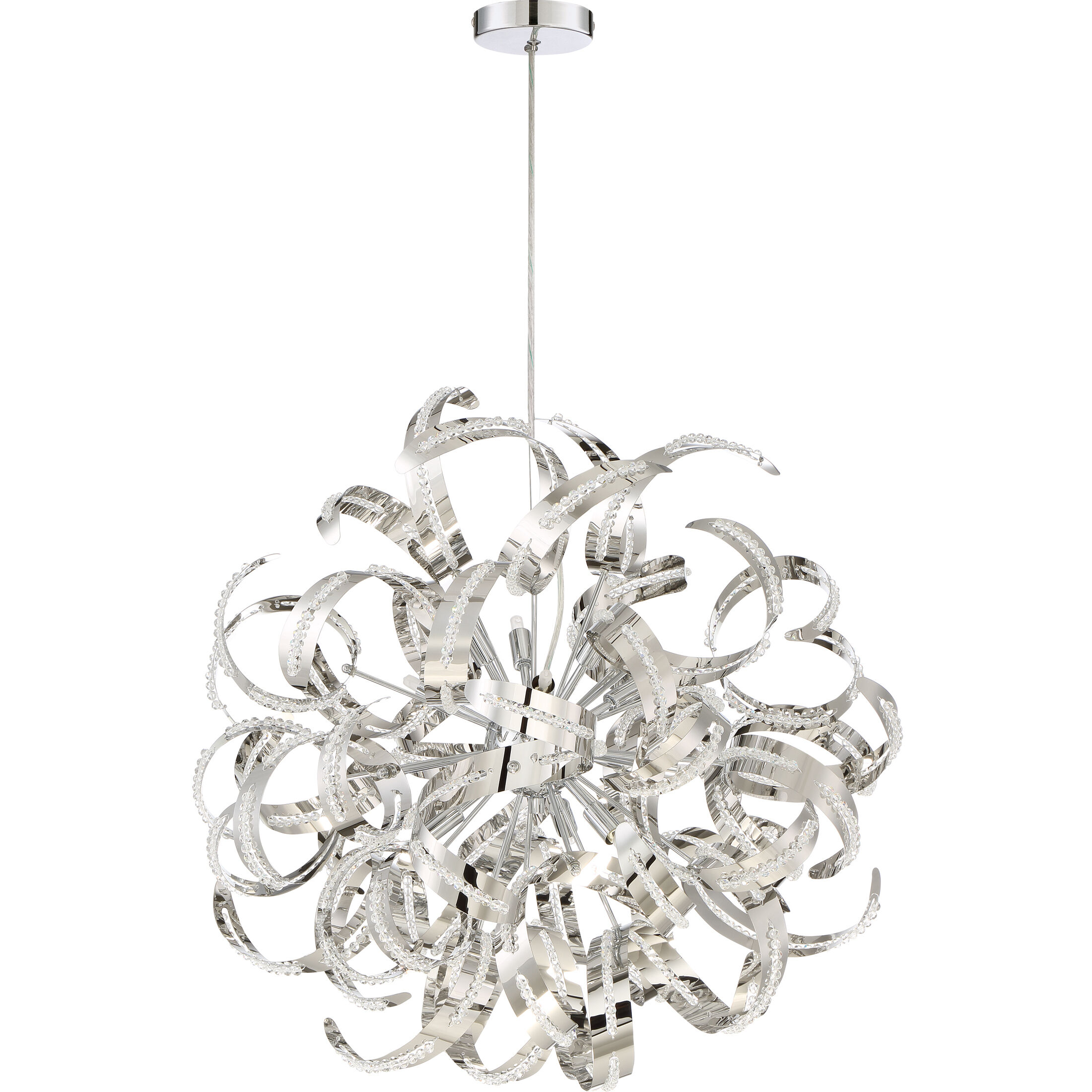 Crystal chrome ceiling light online