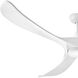 Swell Illuminated 72 inch Matte White Fan