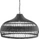 Immerse 1 Light 27 inch Black Pendant Ceiling Light