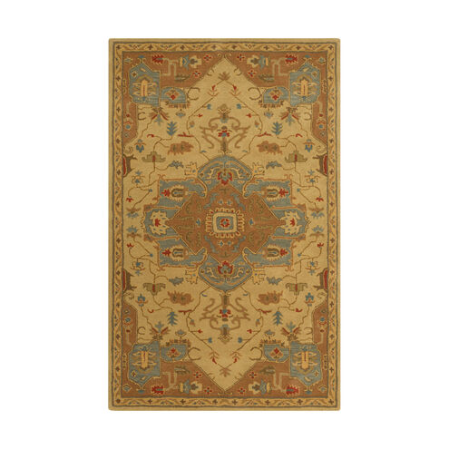 Caesar 96 X 60 inch Brown and Brown Area Rug, Wool