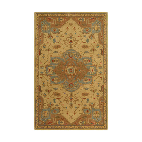 Caesar 72 X 48 inch Brown and Brown Area Rug, Wool