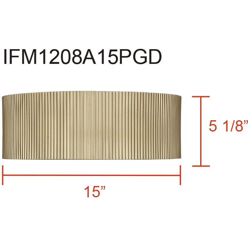 Scarlett 15 inch Gold Flush Mount Ceiling Light