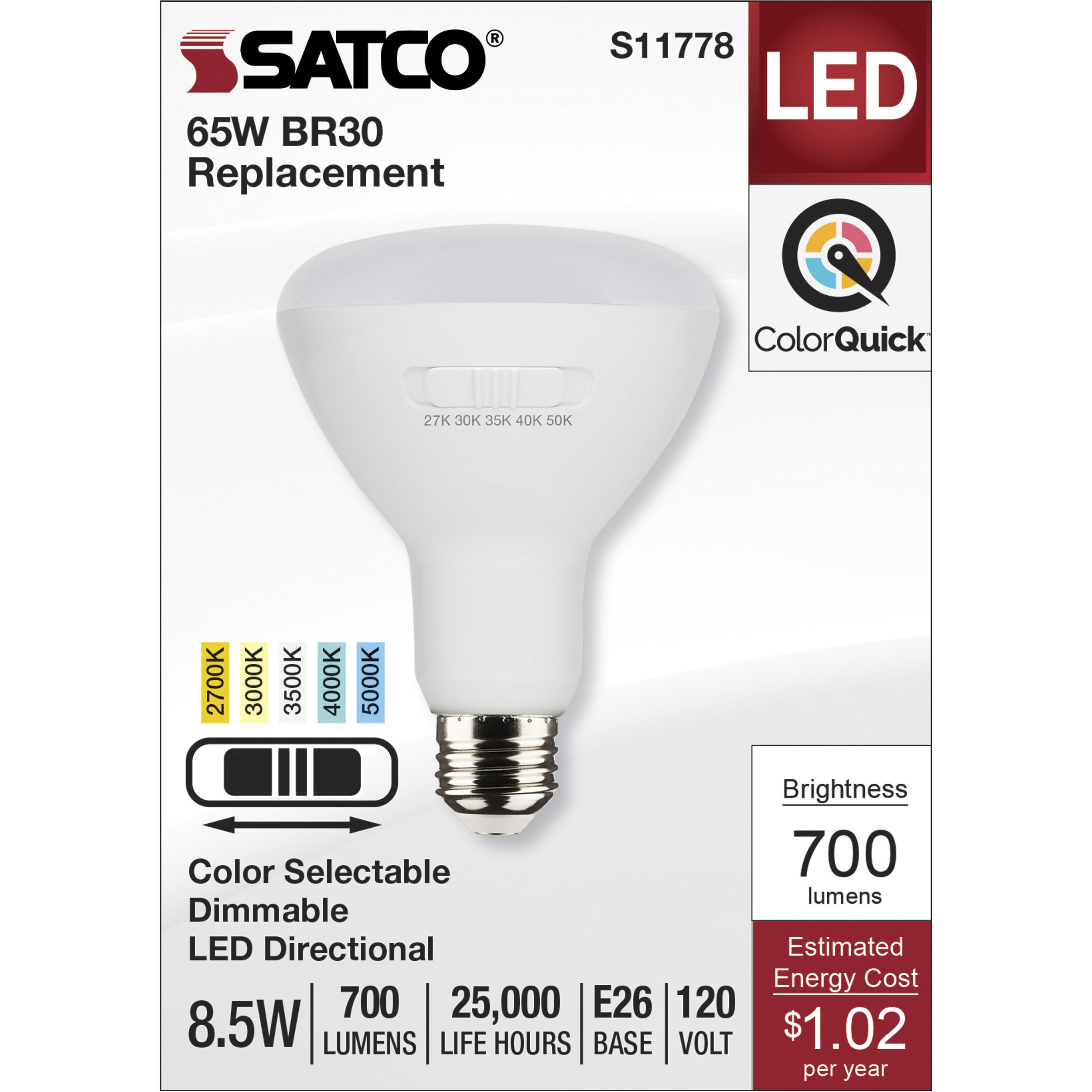 Lumos Medium 8.50 watt 2700K Light Bulb
