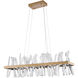 Canada LED 8 inch Gold LED Chandelier Ceiling Light