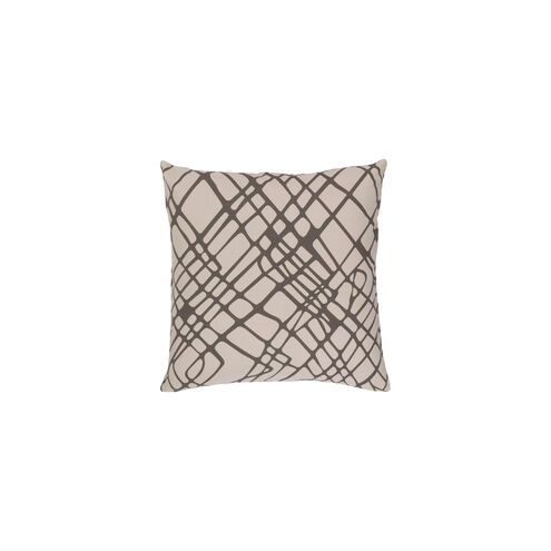 Somerset 20 X 20 inch Camel and White Throw Pillow
