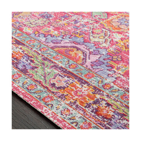 Antioch 69 X 47 inch Bright Pink/Lavender/Saffron/Dark Purple/Lime Rugs, Rectangle