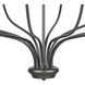 Madeline 10 Light 45 inch Dark Gray with Polished Nickel Chandelier Ceiling Light