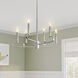 Summit 6 Light 26 inch Brushed Nickel Chandelier Ceiling Light